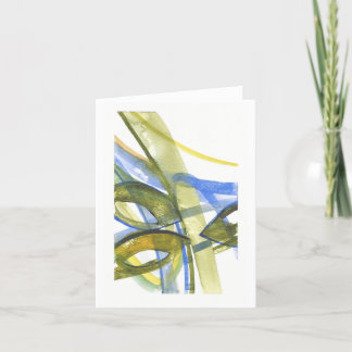 De Remerciements Carte pour notes d'aquarelle des Feuilles d'été Ab