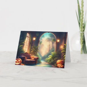 De Remerciements Carte pour notes du soir d'Halloween enchanté