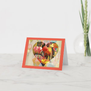 De Remerciements Carte pour notes vietnamien plié à lanterne