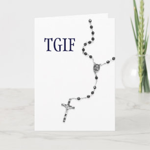 De Remerciements Carte Rosaire TGIF