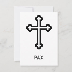 De Remerciements Carte Sainte Croix Pax Minimaliste Pater Noster