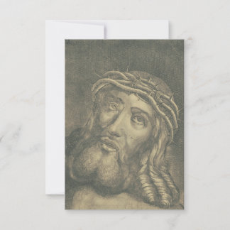 De Remerciements Carte Sainte représentant le Visage du Christ sur 