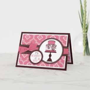 De Remerciements Carte Sweet Cake TY