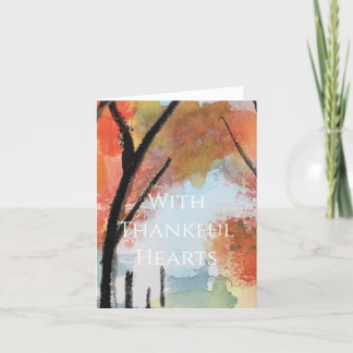 De Remerciements Carte Thanksgiving