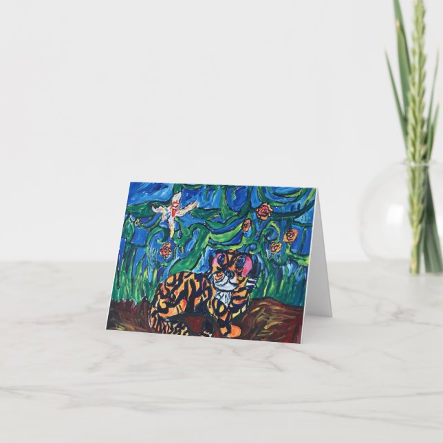 De Remerciements Carte Tiger (Devant)