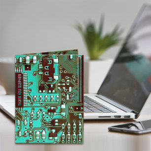 De Remerciements Carte turquoise bleue PCB, circuit imprimé électro