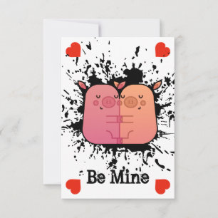 De Remerciements Carte Valentine Piggies Valentine