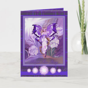 De Remerciements Carte vierge Purple Sun Fairy