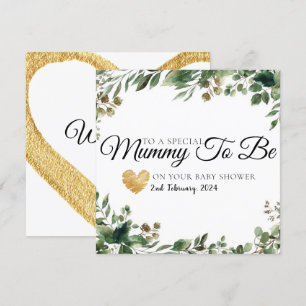 De Remerciements Eucalyptus Baby shower maman pour être carte