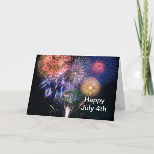 De Remerciements Fireworks 2 Juillet 4 Carte