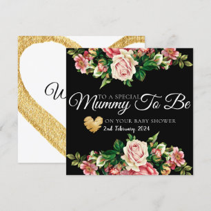De Remerciements Floral Bouquet Baby shower maman à être carte