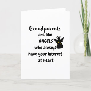 De Remerciements Grand-parents - carte vierge