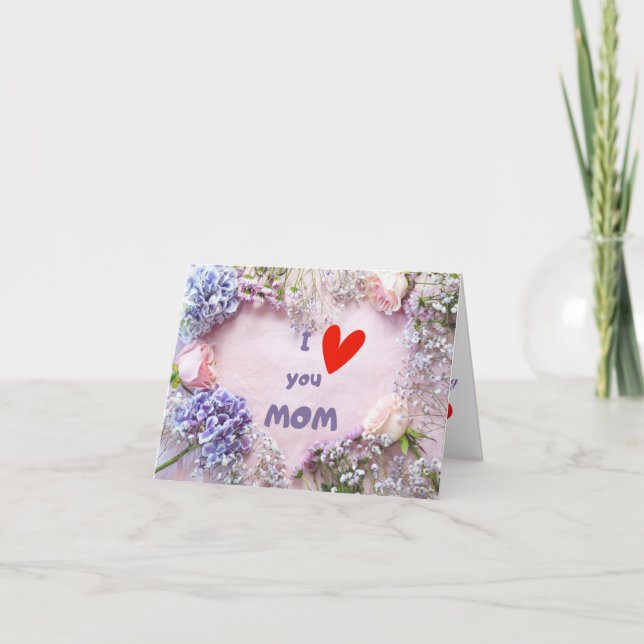 De Remerciements idée cadeau maman imprimable, carte mère mignonne (Devant)