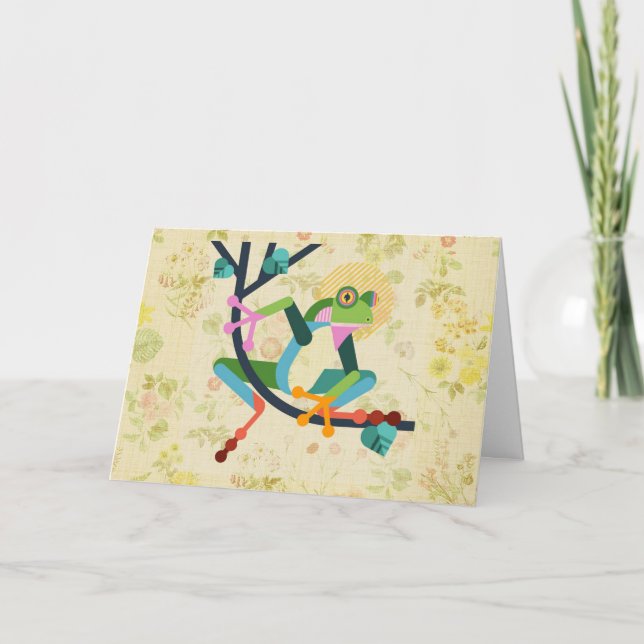 De Remerciements "Je veux juste dire "Hi" carte pliée vierge (Devant)