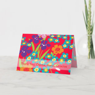 De Remerciements Merci, Danke, Merci, carte Gracias