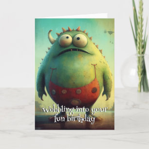 De Remerciements Monster Mayhem...Chuckle Cheeks Carte Anniversaire