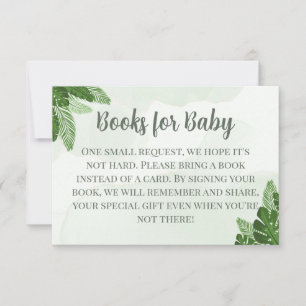 De Remerciements Monstera Books pour bébé carte feuillage tropical