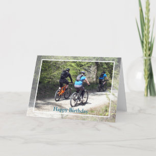 De Remerciements MONTAGNE BIKING Carte d'anniversaire