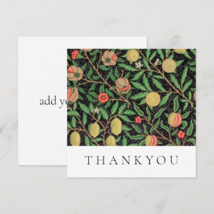 DE REMERCIEMENTS PLAT THANKYOU CARTE : WILLIAM MORRIS : POMEGRANATE