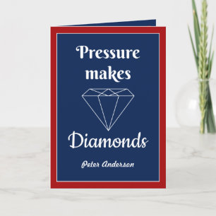 De Remerciements Pression fait Diamonds Félicitation carte