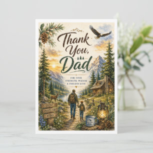 De Remerciements Remerciement Sincère Papa Carte d'Aventure Foresti