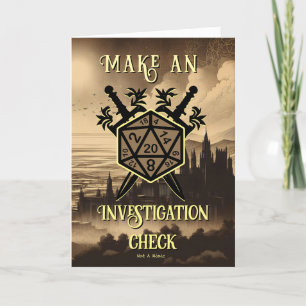 De Remerciements RPG Bonne carte d'anniversaire pour les aventurier