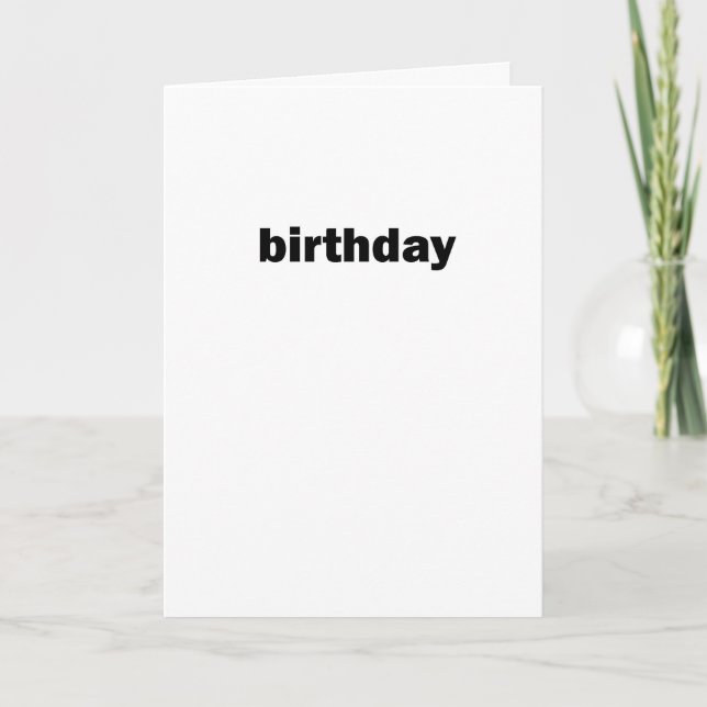 De Remerciements simple carte d'anniversaire (Devant)