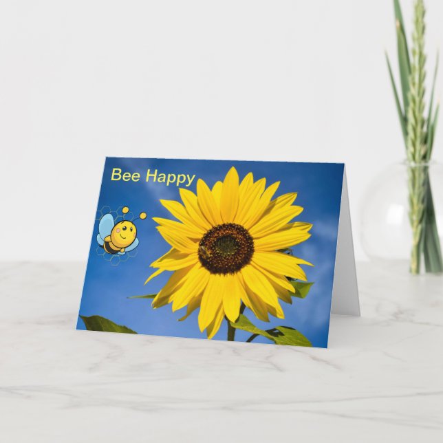 De Remerciements Soyez Heureux. Carte vierge (Devant)