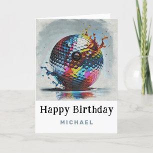 De Remerciements *~* Splash AP94 Golf Ball Carte d'Anniversaire en