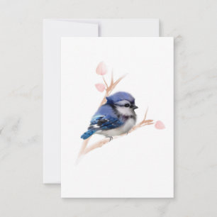 De Remerciements Toutes les occasions Blue Jay Bird Carte