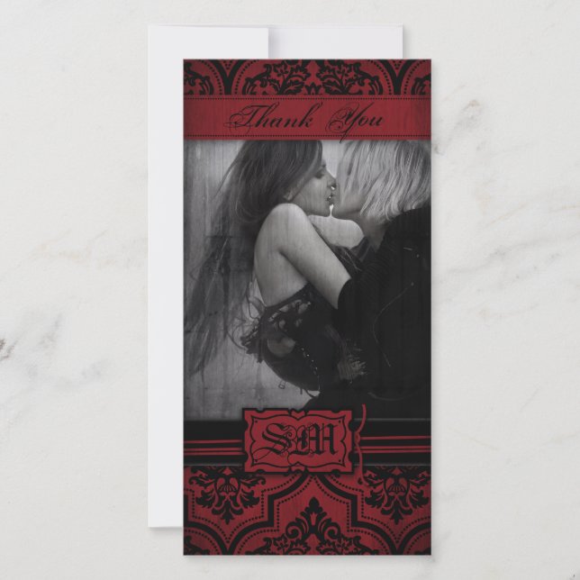 De Remerciements Vampire mariée TY Carte photo (Devant)