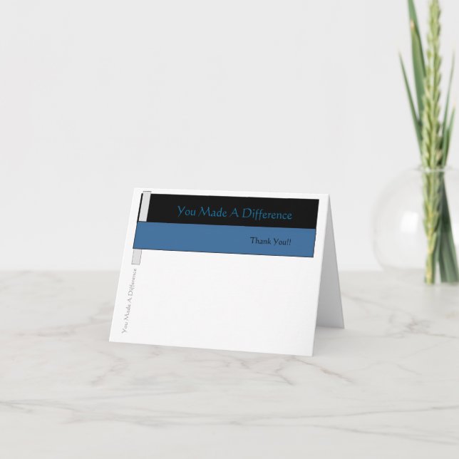 De Remerciements Vous Avez Fait Une Carte Note Différente (Devant)