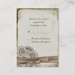 De Rendez-vous Carte RSVP vintage