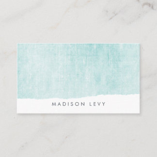 De Rendez-vous Carte Turquoise Minimaliste Distressed Torts