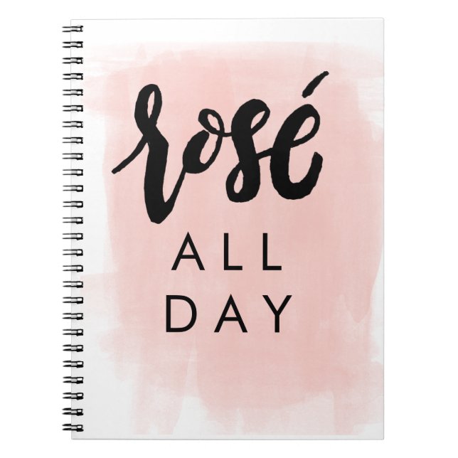 De rosé carnet toute la journée (Devant)