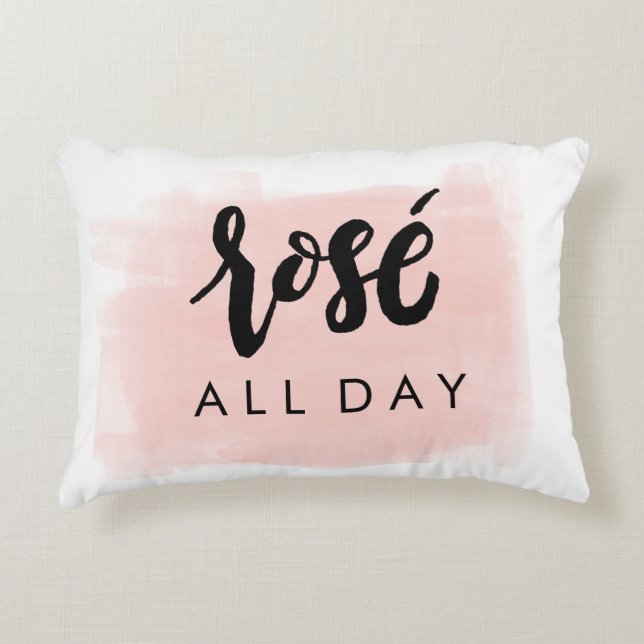 De rosé coussin toute la journée (Devant)