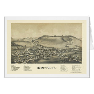De Ruyter, carte panoramique de NY - 1892
