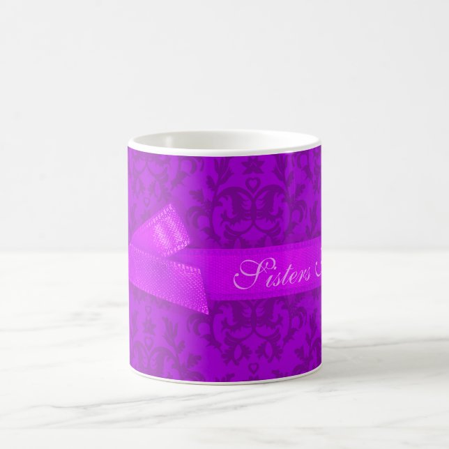 De "soeurs tasse de pourpre de damassé pour (Centre)