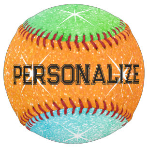 De Softball Balle molle amusante colorée et scintillante avec 