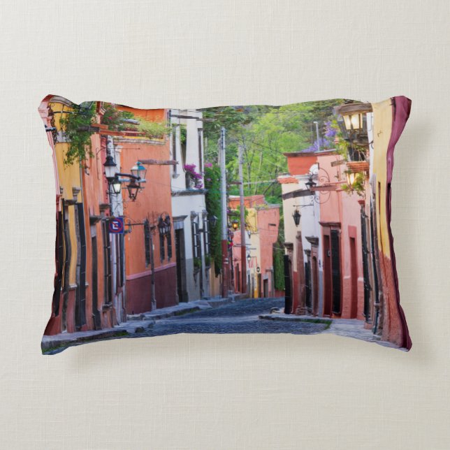 De Sollano Street, San Miguel De Allende Accent Pillow (Front)