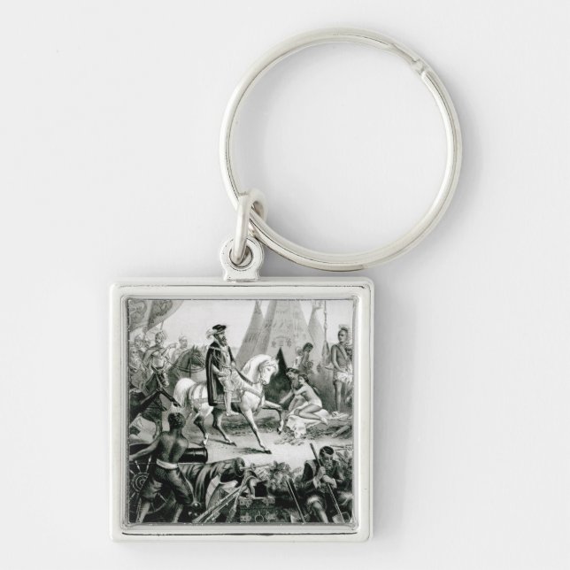 De Soto Discovering the Mississippi Keychain (Front)