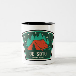 De Soto National Forest Camping Two-Tone Coffee Mug
