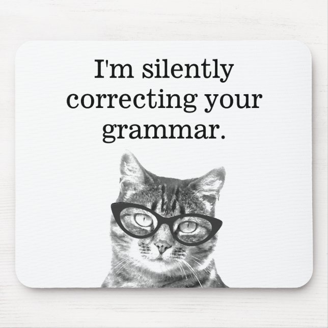 De Souris Je corrige silencieusement votre grammaire tapis d (Devant)