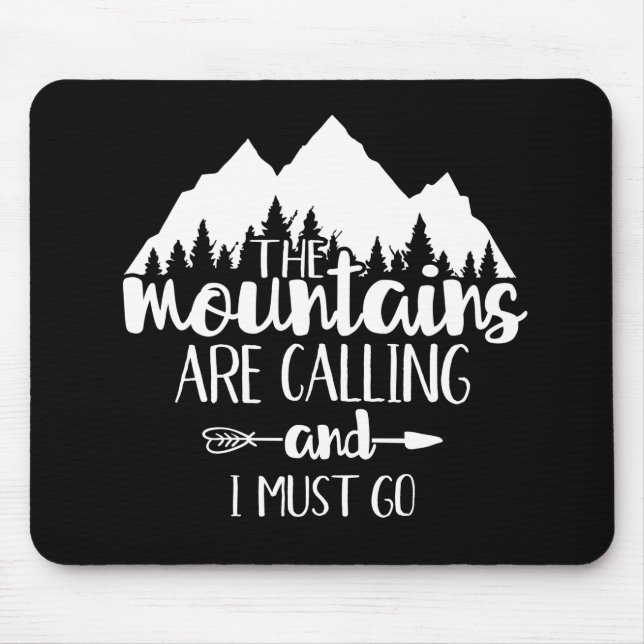 De Souris Les montagnes m'appellent et je dois y aller Tapis (Devant)