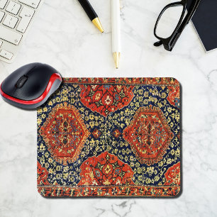 De Souris Tapis oriental en bleu et orange