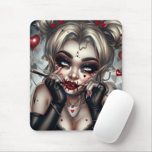 De Souris Tapis Sourie Woman with Clown Makeup 12