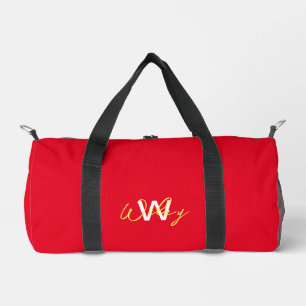De Sport Sac à bagages rouge minimaliste