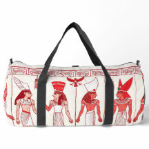 Sac à bandoulière imprimé ancien rouge