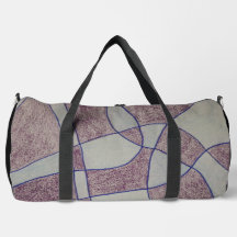 Sac à coudre et découper avec impression violette 