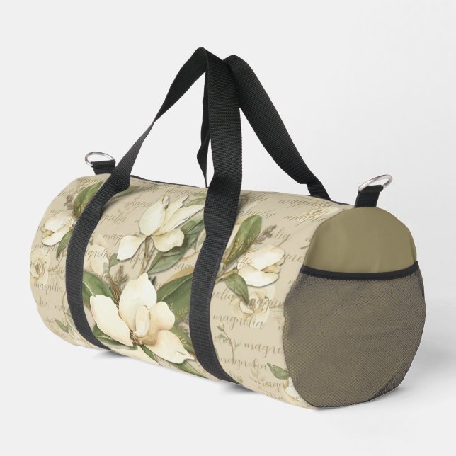 De Sport Sac à duffel à impression florale Magnolia (Coin droit)